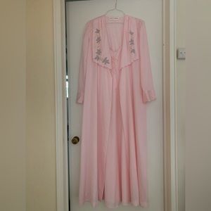 Vintage Camisole Nightgown with Robe